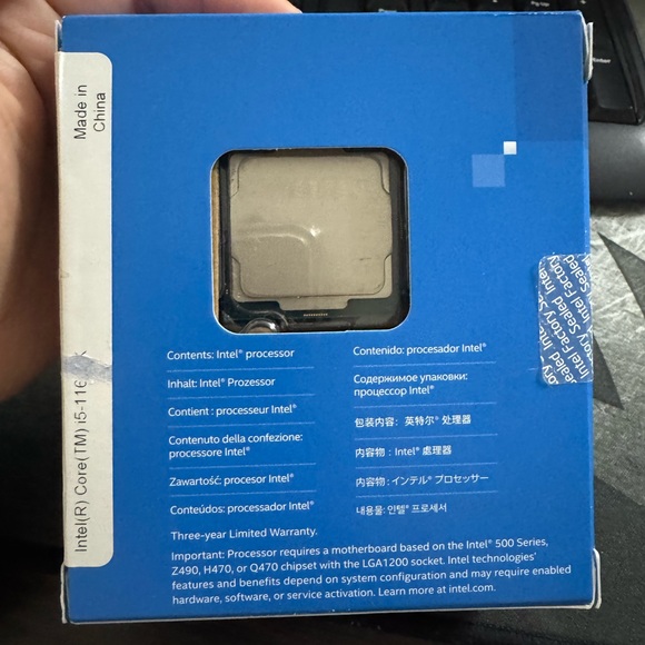 Intel i5 CPU i5-10400f - Picture 5 of 5